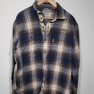 Carhartt Dremel Blue and White Plaid Casual Shirt